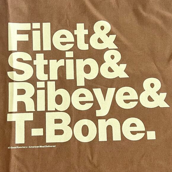 NEW Good Ranchers Merchandise Grilling Apron Filet & Strip & Ribeye & T-bone - Picture 3 of 7